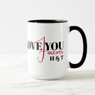Love You Forever Valentines Custom Arch Photo Mug