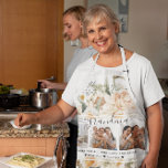 Love You Grandma | Floral Three Photo Collage  Apron<br><div class="desc">This simple and sweet apron says "We Love You Grandma" in trendy, modern typefaces with a charming hearts and a spot for names. Beautiful spring florals frame your photos with matching florals on the reverse side. Minimal three photo template of your favourite personal photos for a gift anyone would love....</div>