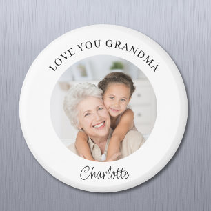 Love You Grandma Keepsake Photo Magnet
