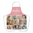 Love You Grandma Photo Collage Apron