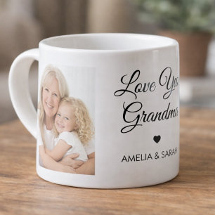 Love You Grandma Photo Collage Specialty Mug