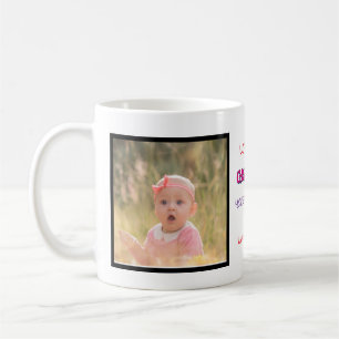 Love You Grandma You're The Best Custom Two Photo  Coffee Mug