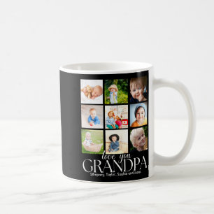 Love You Grandpa Beautiful Collage 9 Photos  Coffee Mug