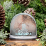 Love You Grandpa Modern Elegant Script 2 Photo Snowglobe<br><div class="desc">Personalised photo snow globes for Grandpa are the perfect sentimental gift for Father's Day, birthdays, Christmas or holiday celebrations. This custom snow globe displays two personal photos—one on each side—allowing you to showcase treasured moments and create a heartfelt keepsake. The front features the touching message “Love You Grandpa” in a...</div>