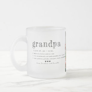 Love You Grandpa Mug  Two Photo Handwritten Coffee
