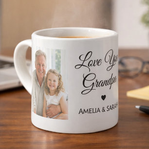 Love You Grandpa Photo Collage Speciality Mug