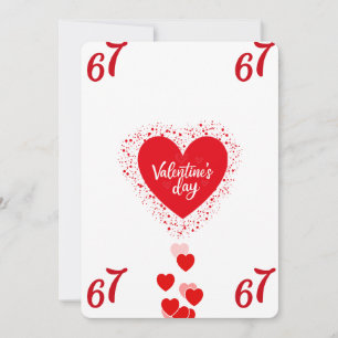 Love You Heart Cookie Happy Valentine's Day Greeti Holiday Card