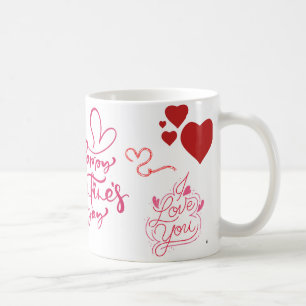 Love You Heart Mug – Romantic Valentine’s Day