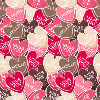 Love You Hearts  Holiday Postcard