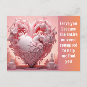 Love you holiday postcard