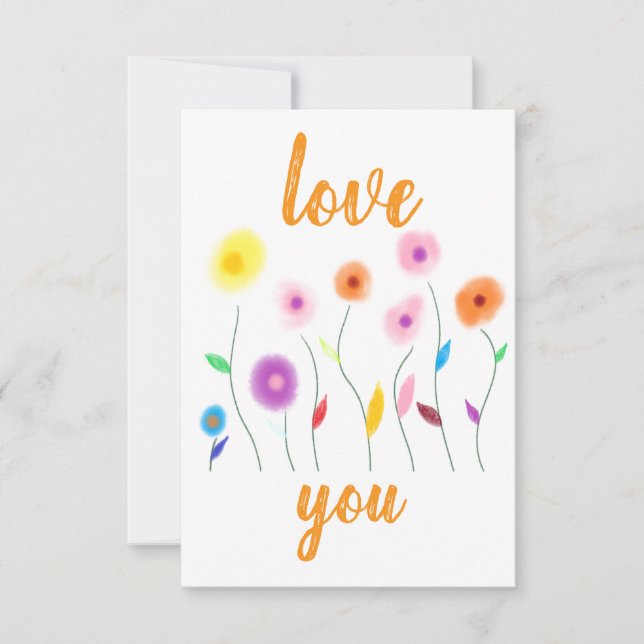 love you Invitation (Front)