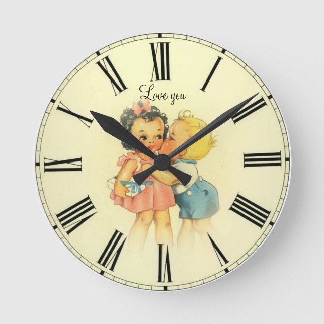 Love you kids round clock (Front)