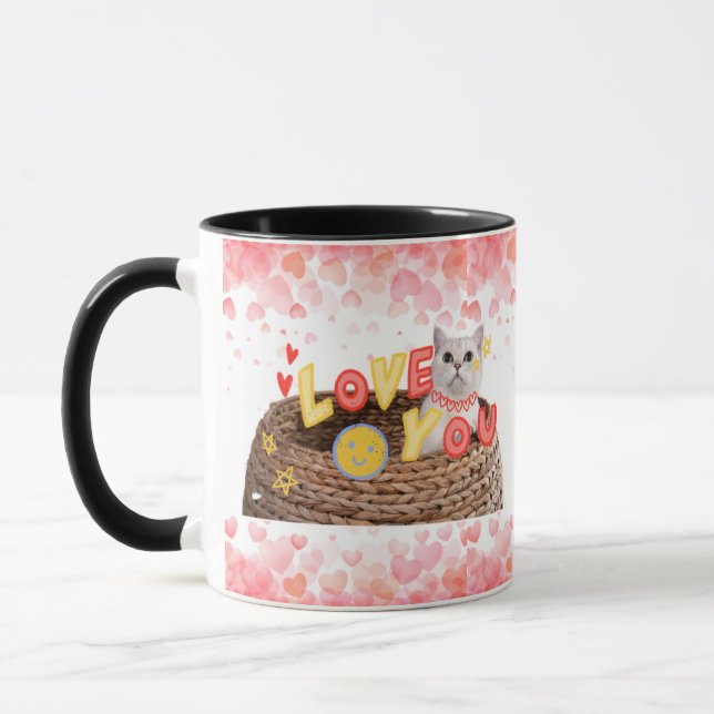 Love You Kitty Mug (Left)