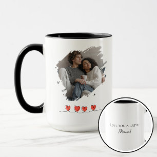 Love You Latte Valentine's Day Photo Personalized Mug