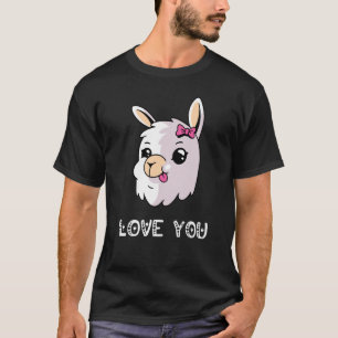 Love You Llama Valentine's Day Lovely Date Nights  T-Shirt