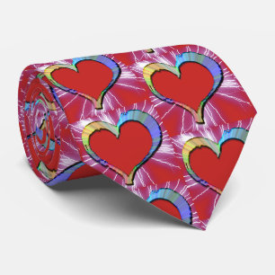 Love You Lots Electric Valentines Day Hearts Tie