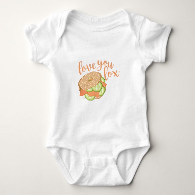 Love You Lox Baby Bodysuit (Front)