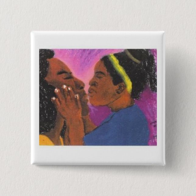 Love You Mama 15 Cm Square Badge (Front)