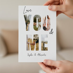 Love You & Me Photo Valentine’s Day Card