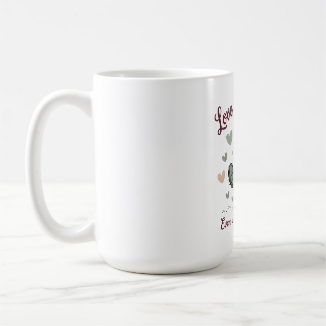 Love You, Mom Coffee Mug (Left)