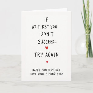 Love You Mom Script Message Card