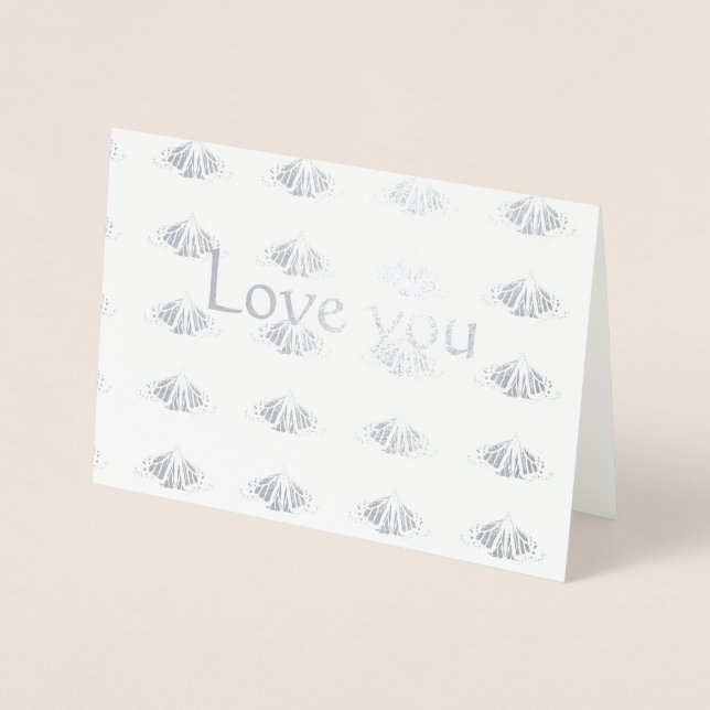 Love you Monarch outline Foil Card (Front)