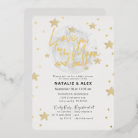 Love You Moon & Back Neutral Baby Shower