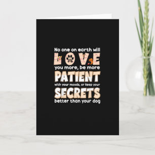 Love You More Animal Rescue Pet Lover Design  Card