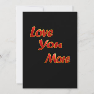 Love You More Balanced Visual Design  Holiday Card