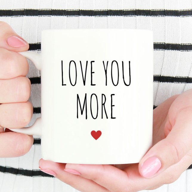 Love You More Boyfriend Valentine's Day Gift Coffee Mug (Creator Uploaded)