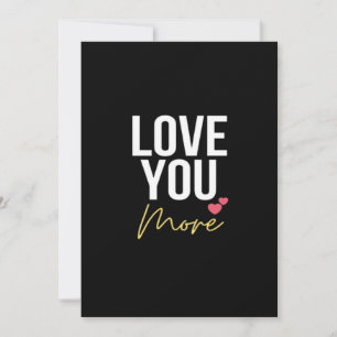 Love You More Elegant Style  Holiday Card