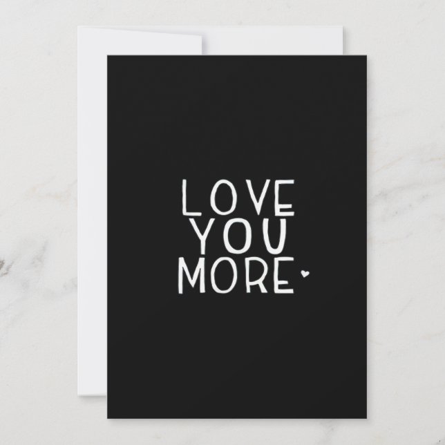 Love You More Galaxy Cosmic Aesthetic  Holiday Card (Front)