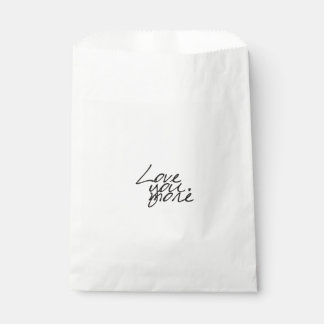 Love You More Genuine Heartfelt Style Favour Bags