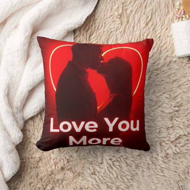Love you more pillow valantine designs (Blanket)