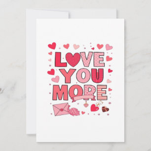 Love You More Polished Love Design  Holiday Card