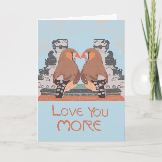 Love You More Queer Anniversary  Card (Front)