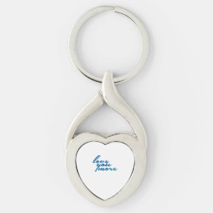 Love You More Refined Aesthetic  Key Ring