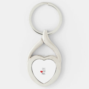 Love You More Refined Aesthetic Style Key Ring