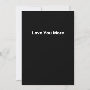 Love You More Sleek Contemporary Look  Holiday Card
