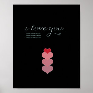 Love You More Than Heartfelt Style  Poster
