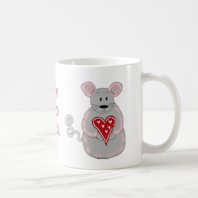 Love You - Mouse Coffee Mug (Right)