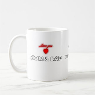 Love You Mum and Dad Mug | Family Appreciation