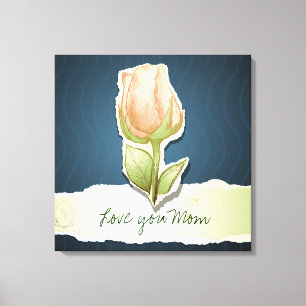 Love you Mum, canvas Print
