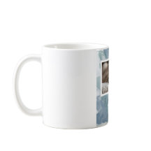 Love You Mum Custom Blue-Green Cat Photo Mug