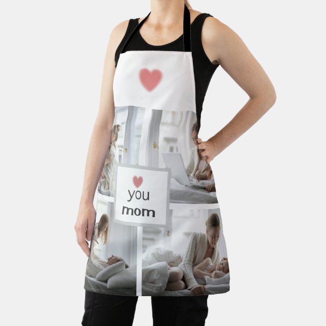 Love You Mum – Custom Photo Apron for Mother’s Day (Insitu)