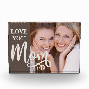 Love You Mum Custom Photo Block