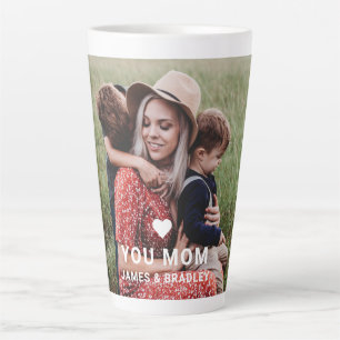Love You Mum Custom Photo Mother's Day Gift Latte Mug