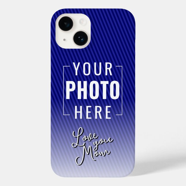 Love You Mum Custom Photo Template Case-Mate iPhone Case (Back)
