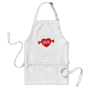 Love you Mum Heart Standard Apron