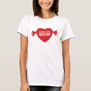Love you Mum Heart T-Shirt
